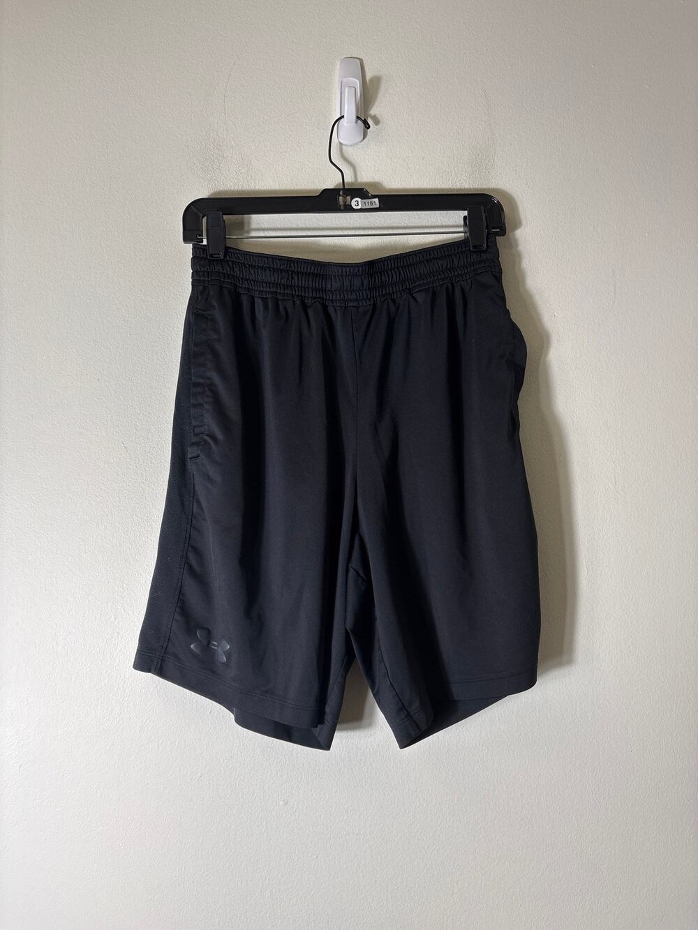 Mens Under Black Armour Athletic Shorts Sz L
